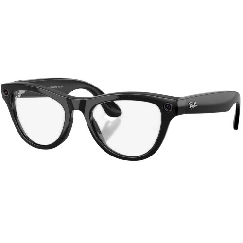 Умные очки Ray-Ban Meta* Skyler Gen 2 Shiny Black, Фотохромные линзы Clear to Amethyst Transitions (RW4014)